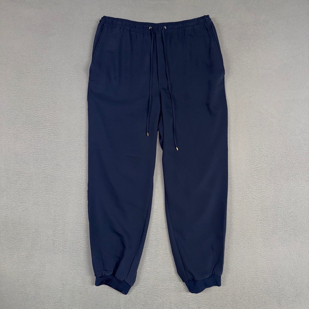 Lauren Ralph Lauren Pants Womens 10 Navy Blue Jogger Casual Elastic Waist